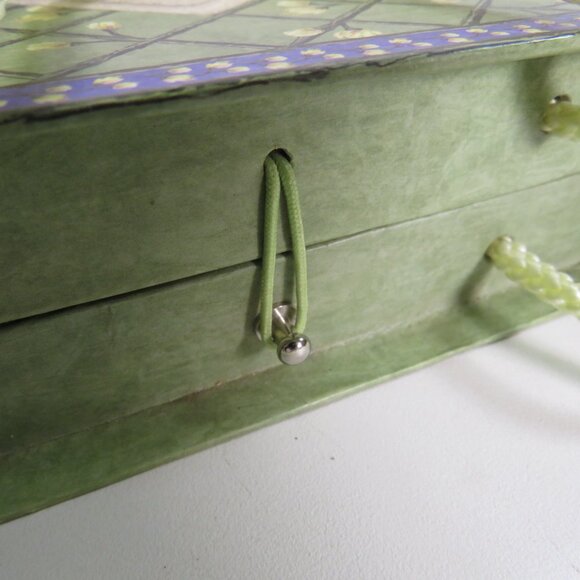 Green w Lemons Purse with stationary inside (NEW but not original items inside) - Picture 9 of 14